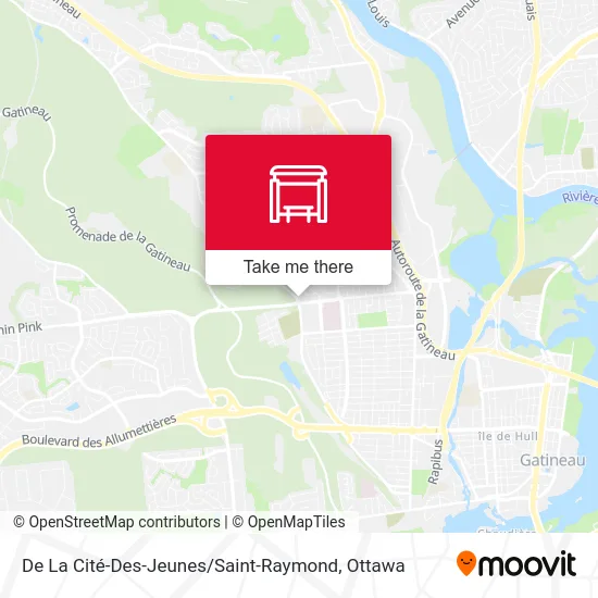 De La Cité-Des-Jeunes / Saint-Raymond map
