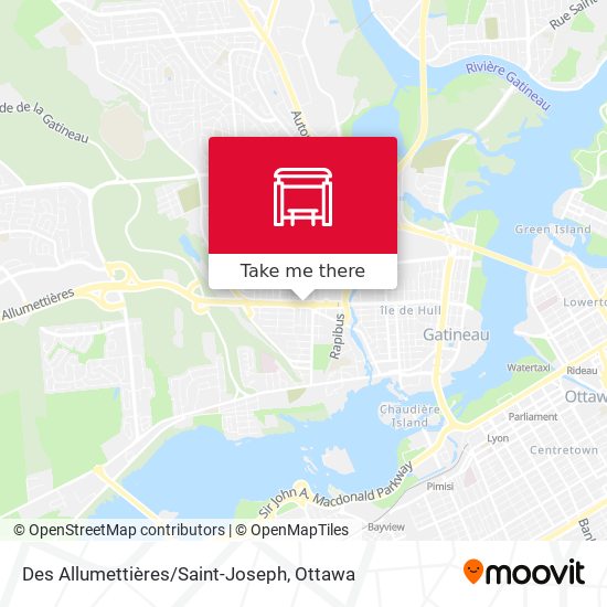 Des Allumettières/Saint-Joseph map