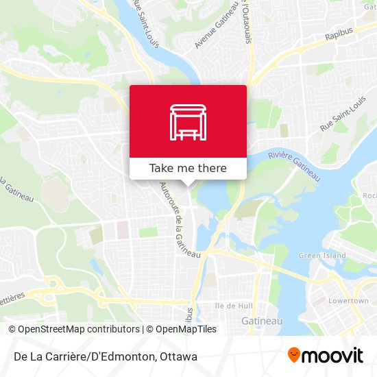 De La Carrière/D'Edmonton map