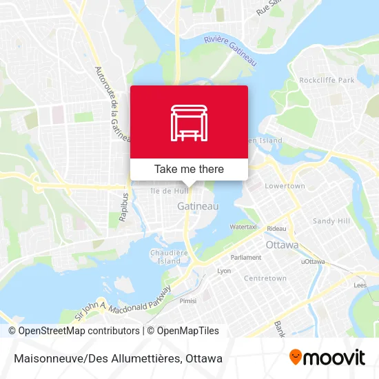 Maisonneuve/Des Allumettières map