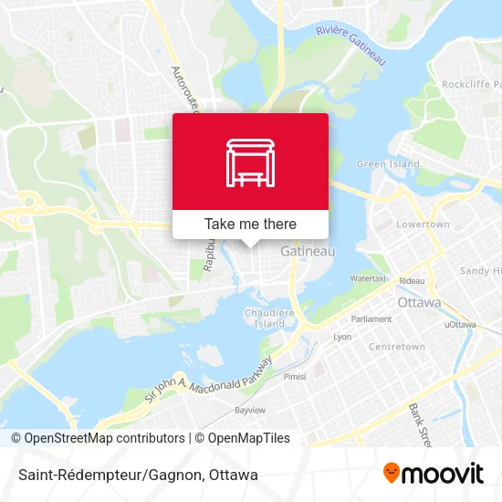 Saint-Rédempteur/Gagnon map
