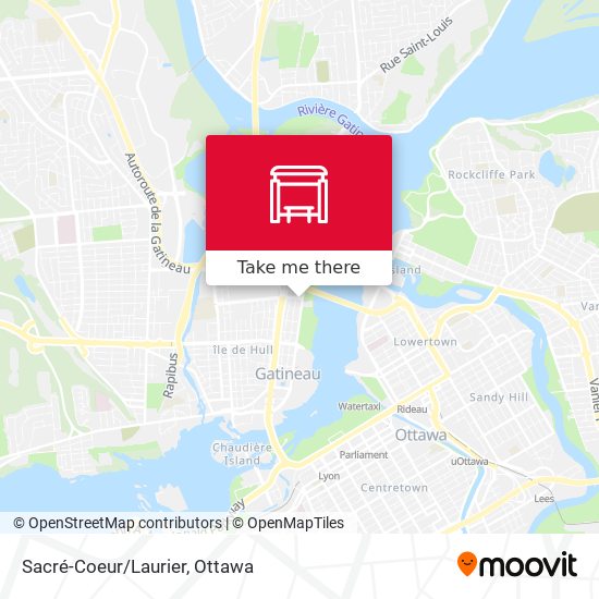 Sacré-Coeur/Laurier map