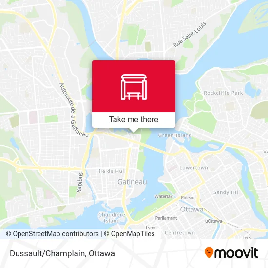 Dussault/Champlain map