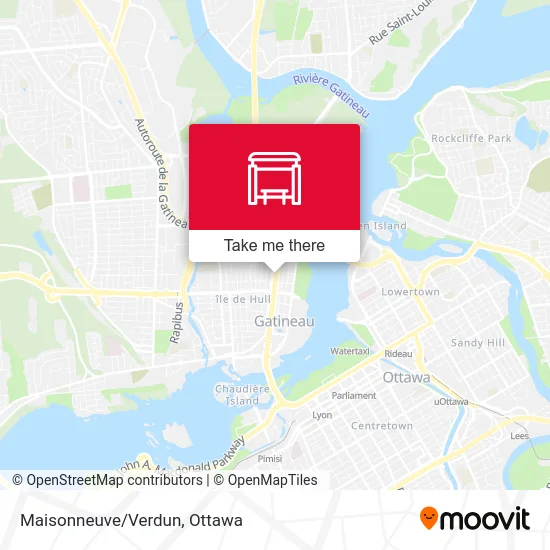 Maisonneuve/Verdun map