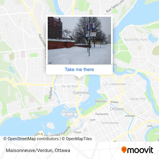 Maisonneuve/Verdun map