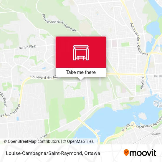 Louise-Campagna/Saint-Raymond map