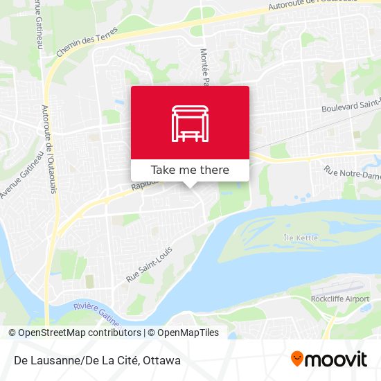 De Lausanne/De La Cité map