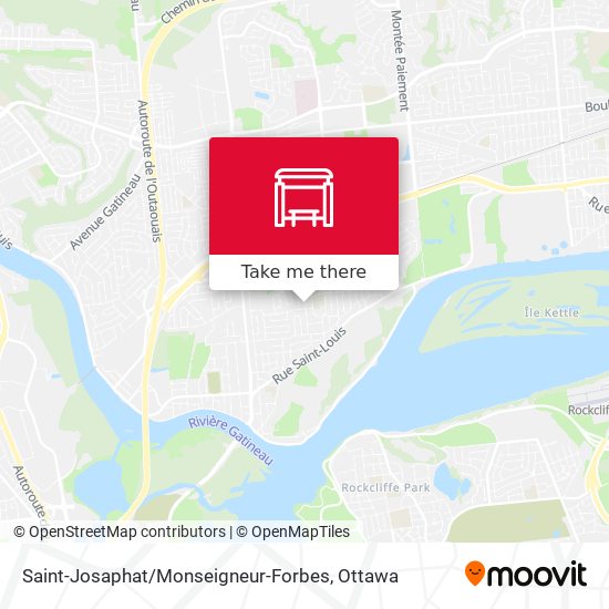 Saint-Josaphat / Monseigneur-Forbes map