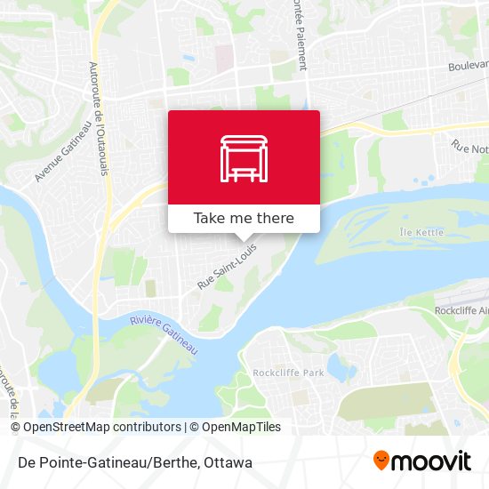 De Pointe-Gatineau/Berthe map