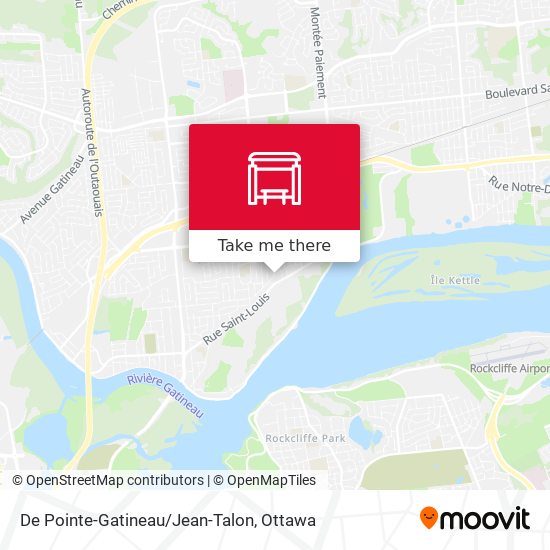 De Pointe-Gatineau/Jean-Talon map