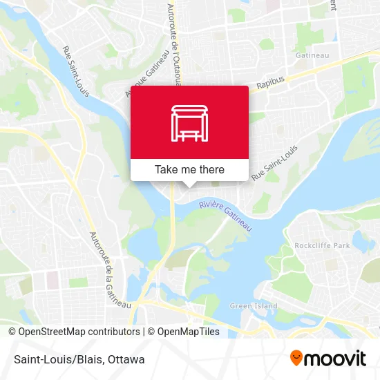 Saint-Louis/Blais map