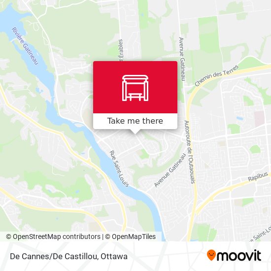 De Cannes/De Castillou map