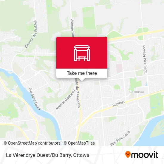 La Vérendrye Ouest/Du Barry map