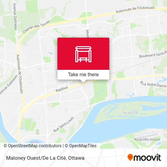 Maloney Ouest/De La Cité map