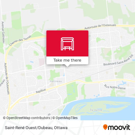 Saint-René Ouest/Dubeau map