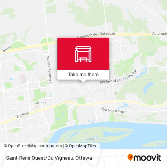Saint-René Ouest/Du Vigneau map