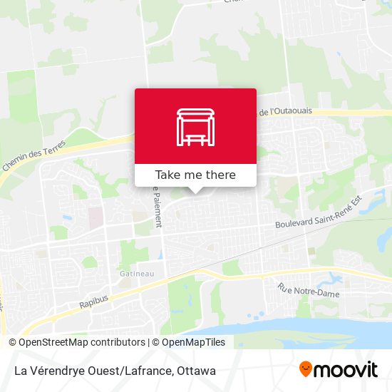 La Vérendrye Ouest/Lafrance map