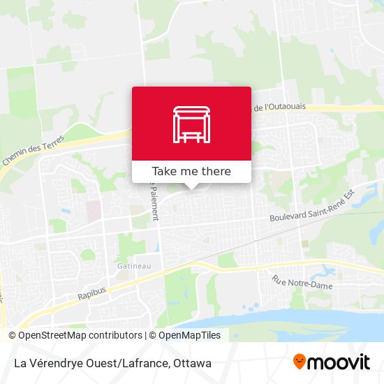 La Vérendrye Ouest/Lafrance map