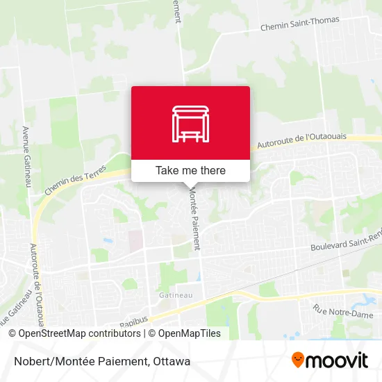 Nobert/Montée Paiement map