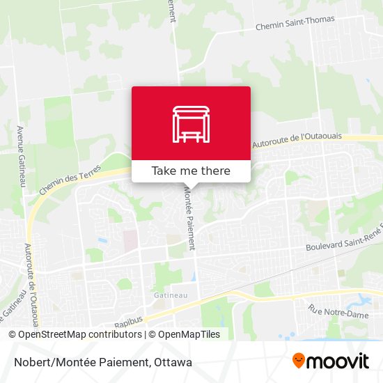 Nobert/Montée Paiement map