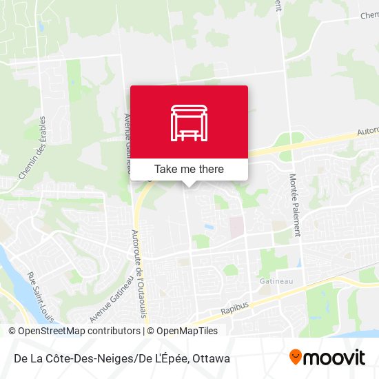 De La Côte-Des-Neiges / De L'Épée map