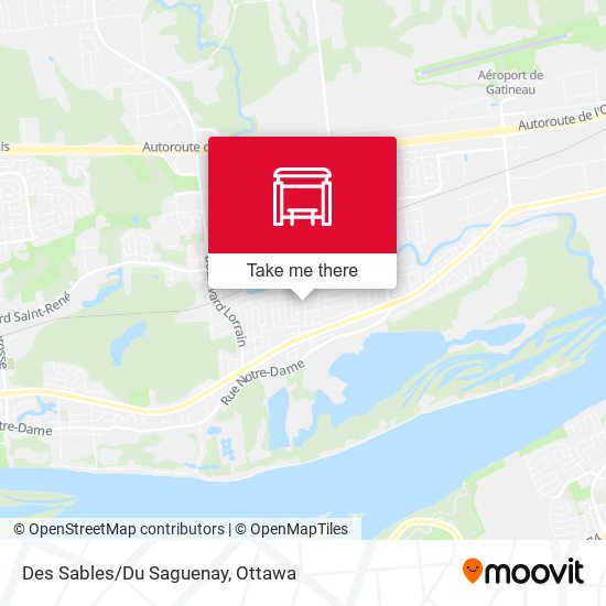 Des Sables/Du Saguenay map