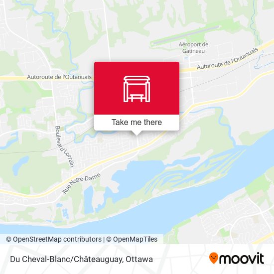 Du Cheval-Blanc/Châteauguay map