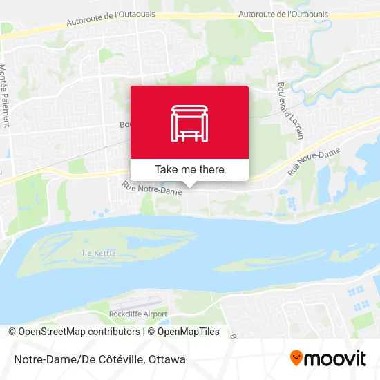 Notre-Dame/De Côtéville map