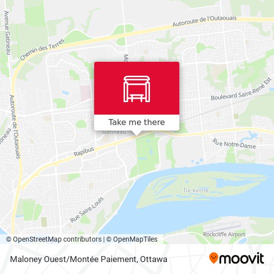 Maloney Ouest/Montée Paiement map