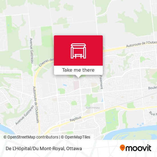 De L'Hôpital/Du Mont-Royal map