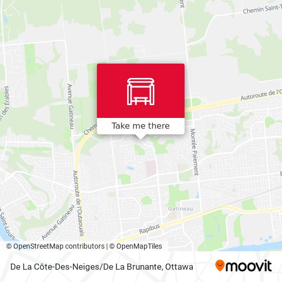 De La Côte-Des-Neiges / De La Brunante map