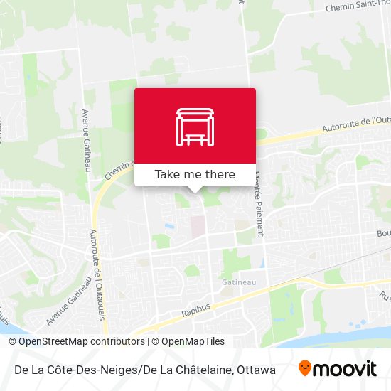 De La Côte-Des-Neiges / De La Châtelaine map