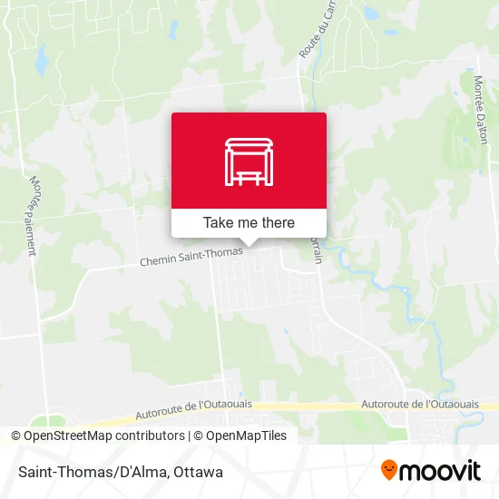 Saint-Thomas/D'Alma map
