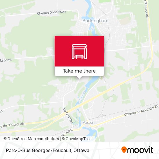 Parc-O-Bus Georges/Foucault map