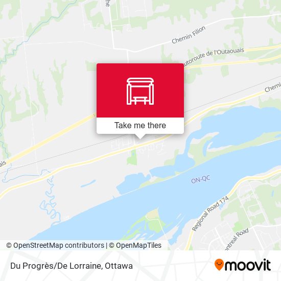 Du Progrès/De Lorraine map