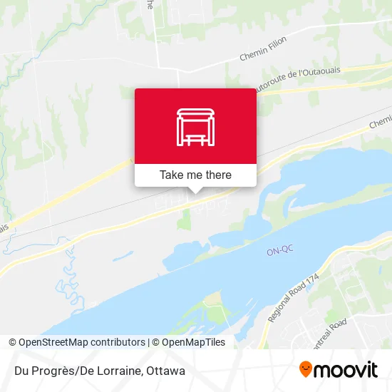 Du Progrès/De Lorraine map