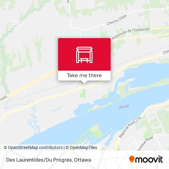 Des Laurentides/Du Progrès map