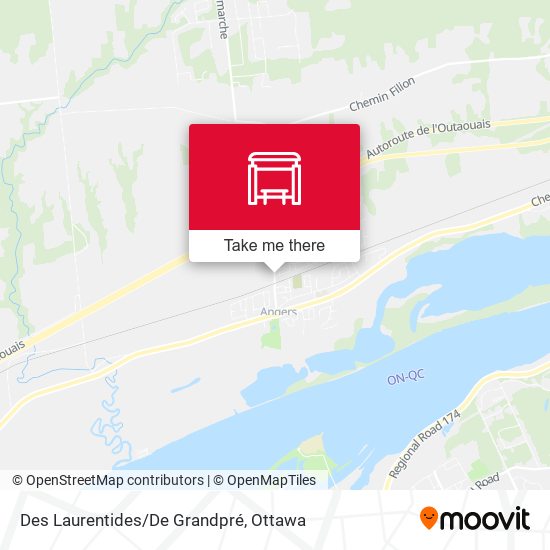 Des Laurentides/De Grandpré map