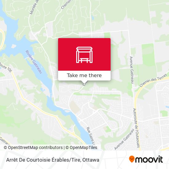 Arrêt De Courtoisie Érables / Tire map
