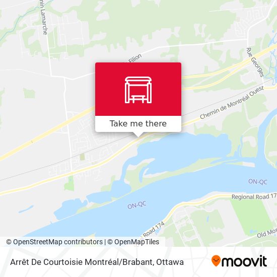 Arrêt De Courtoisie Montréal / Brabant map