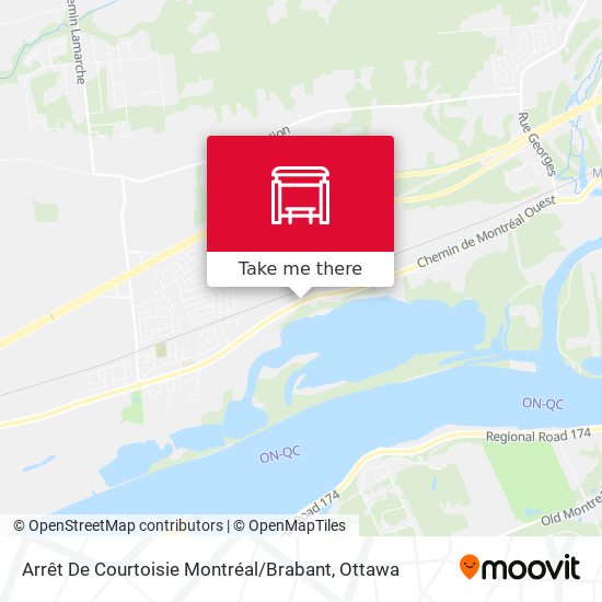 Arrêt De Courtoisie Montréal / Brabant map