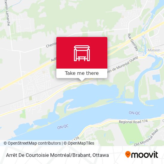 Arrêt De Courtoisie Montréal / Brabant map