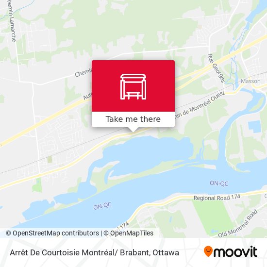 Arrêt De Courtoisie Montréal/ Brabant map