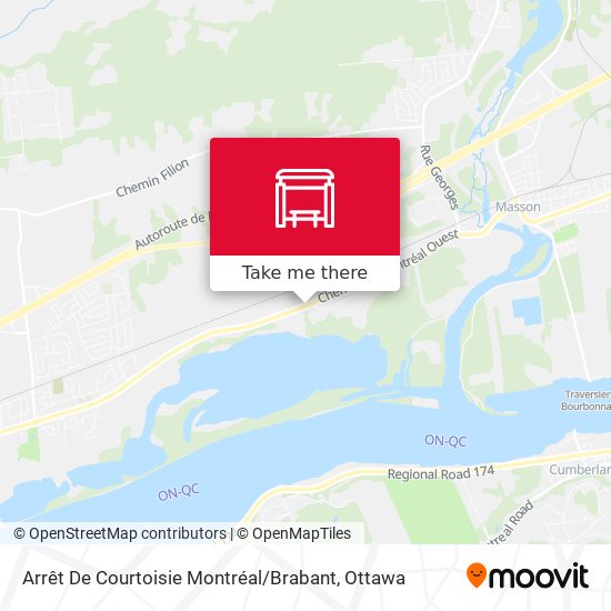 Arrêt De Courtoisie Montréal / Brabant map