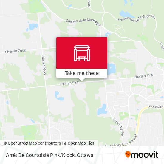 Arrêt De Courtoisie Pink/Klock map