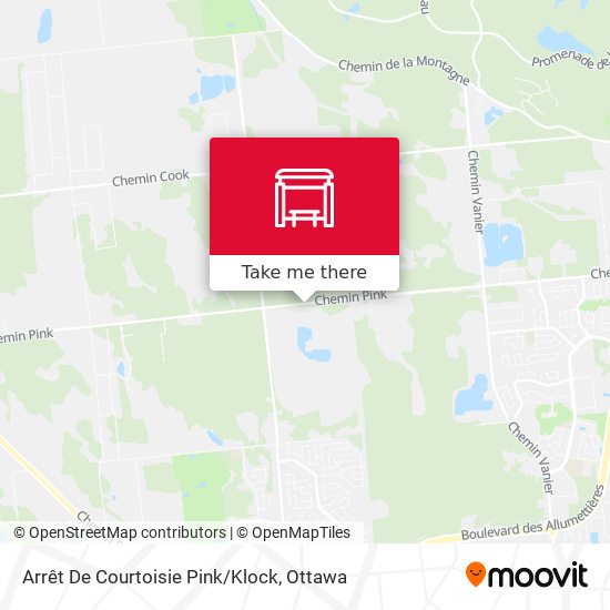 Arrêt De Courtoisie Pink/Klock map