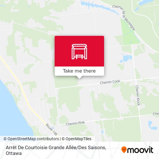 Arrêt De Courtoisie  Grande Allée / Des Saisons map