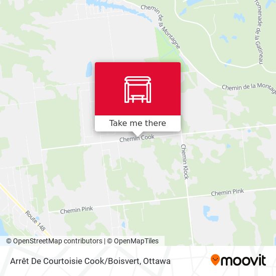 Arrêt De Courtoisie Cook / Boisvert map