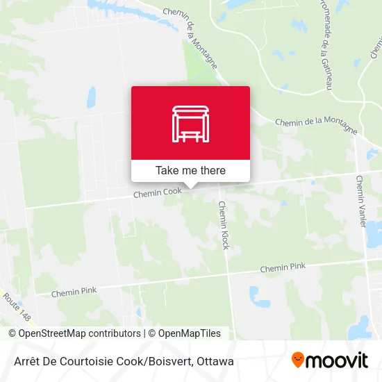 Arrêt De Courtoisie Cook / Boisvert map