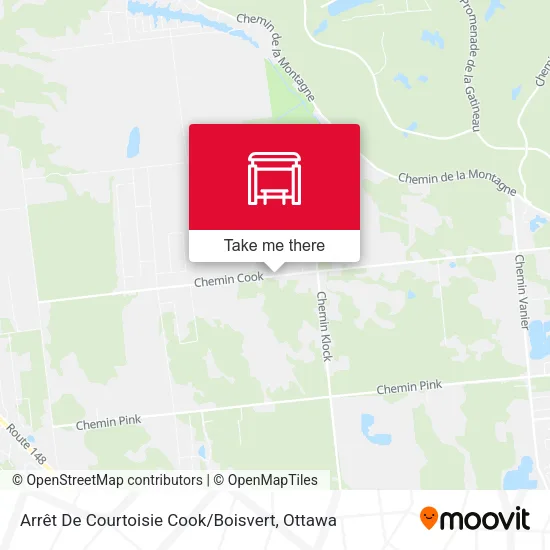 Arrêt De Courtoisie Cook / Boisvert map